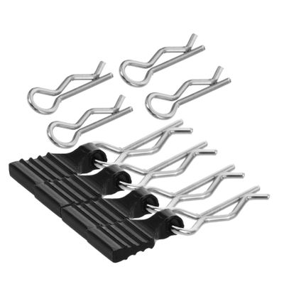 ARTIBETTER 4pcs Rc Body Clips Lightweight Aluminum Alloy Clips for Rc Cars Easy Replacement Pin for Shells Black