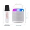 lyrlody Karaoke Machine for Adults & Kids, Handheld Mics, 20 Hour Playtime, Portable BT5.3 Speaker for Indoor Outdoor KTV Singing (White) view 3
