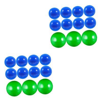 Kisangel 100pcs Openable Raffle Balls Lottery Balls for Events Crafts and Celebrations Refillable Sphere Game Blue and Green