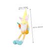 ABOOFAN 1 Pc Adorable Long Legged Bunny Doll with Carrot Party Adornment Cute Decorative for Festive Atmosphere Unique Craft Supply for Home and Office Decor view 2