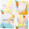 ABOOFAN 1 Pc Adorable Long Legged Bunny Doll with Carrot Party Adornment Cute Decorative for Festive Atmosphere Unique Craft Supply for Home and Office Decor view 4