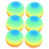 SUPVOX 6pcs Thickened Rainbow Balls PVC Kickball for Boys and Girls for Indoor and Outdoor Playground Activities Bouncing Fun for Boys and Girls view 1