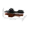 HOLIDYOYO Miniature Bridge Figurine Traditional Asian Decor for Bonsai Gardens Feng Shui Landscape Ornaments for Accessories and Courtyards view 2