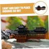 HOLIDYOYO Miniature Bridge Figurine Traditional Asian Decor for Bonsai Gardens Feng Shui Landscape Ornaments for Accessories and Courtyards view 3