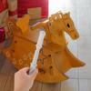 Cabilock Universal Rocking Horse Handle Replacement with Threaded Grip for Children Toy Horses Indoor Outdoor Play 9.84In Durable Plastic Handle view 2