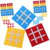 DECHOUS 15pcs Boys and Girls Ticktacktoe Game Felt Toe Board for Educational Family Fun for Parties and Indoor Activities view 1
