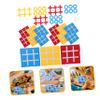 DECHOUS 15pcs Boys and Girls Ticktacktoe Game Felt Toe Board for Educational Family Fun for Parties and Indoor Activities view 2
