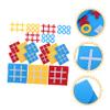 DECHOUS 15pcs Boys and Girls Ticktacktoe Game Felt Toe Board for Educational Family Fun for Parties and Indoor Activities view 4