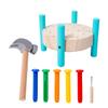 Kisangel 3sets Interactive Boys and Girls Hammer Toys Pounding Hammer Nails Workbench Toy for Preschoolers Learning view 4