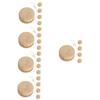 SUPVOX 20pcs Wooden Yo-yo Toy DIY Hand-Painted Unisex String Ball for Engaging and Traditional Toy for Boys and Girls and Adults view 1