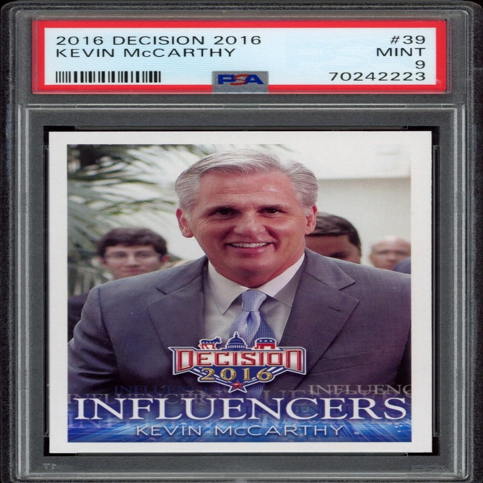 2016 Leaf Decision Kevin McCarthy Influencers #39 (PSA 9)
