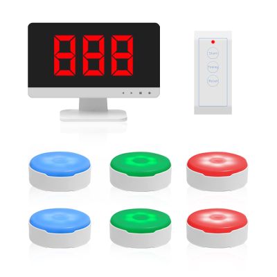ECGOIOE Game Show Buzzer System Family Feud Buzzer Add Up to 32 Buttons 262ft Jeopardy Buzzers for Classroom School Competition
