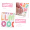 Angoily 45sheets Alphabet and Number Stickers of Adhesive Decals for Scrapbooking Craft Projects Greeting Cards and More for Creative view 2