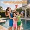 2 Packs Water Guns for Kids Adults, Mini Squirt Water Pistols, Small Manual Water Soaker Gun Summer Swimming Pool Outdoor Games Beach Water Fighting Toys Gifts for Boys Girls Children view 2