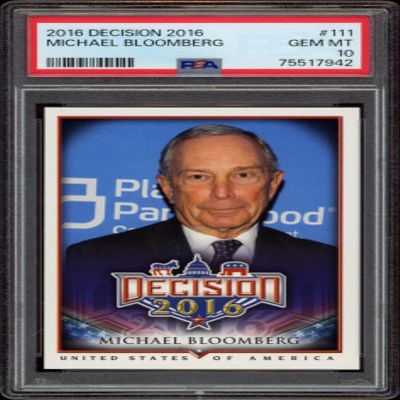 2016 Leaf Decision Michael Bloomberg #111 (PSA 10)