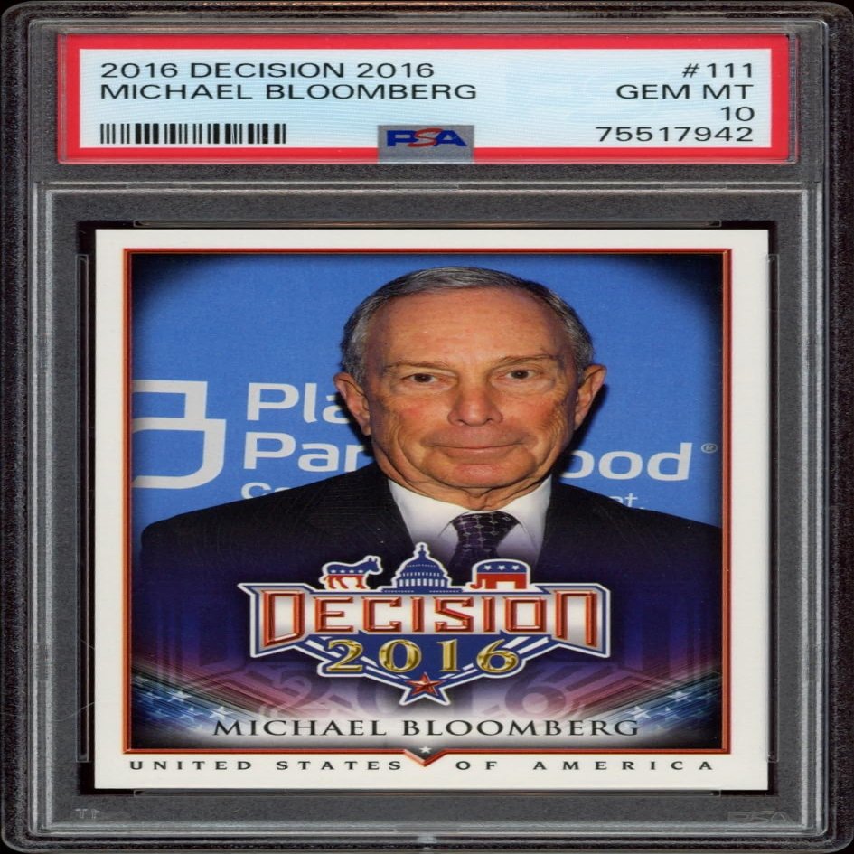 2016 Leaf Decision Michael Bloomberg #111 (PSA 10)