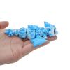 3D Printed Dragon Hatching Egg Toy  Collectible Articulated Fantasy Figure with Opening Eggshell  Unique Gift (Blue 2 Dragons and 1 Egg) view 4