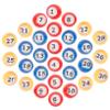 Kisangel 30pcs Bingo Balls Lottery Balls Raffle for Bingo Machine Numbered Entertainment Safe Reusable Game for Party Event view 1