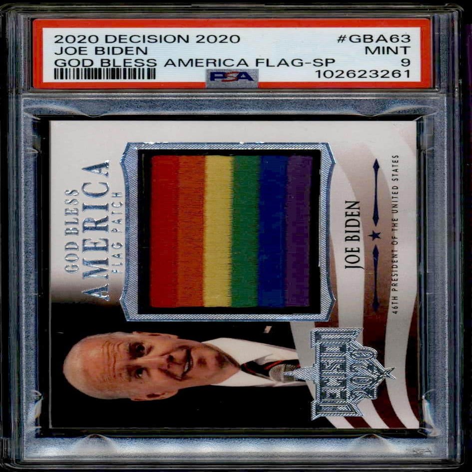 2020 Leaf Decision Joe Biden #GBA-63 (PSA 9)