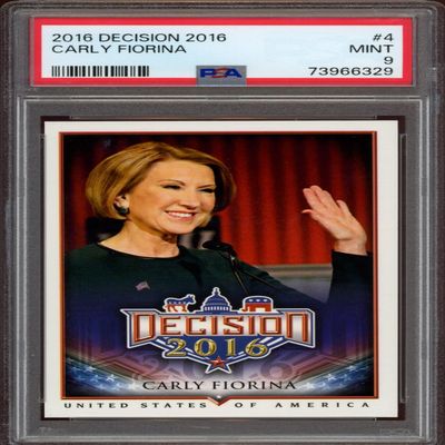 2016 Leaf Decision Carly Fiorina #4 (PSA 9)