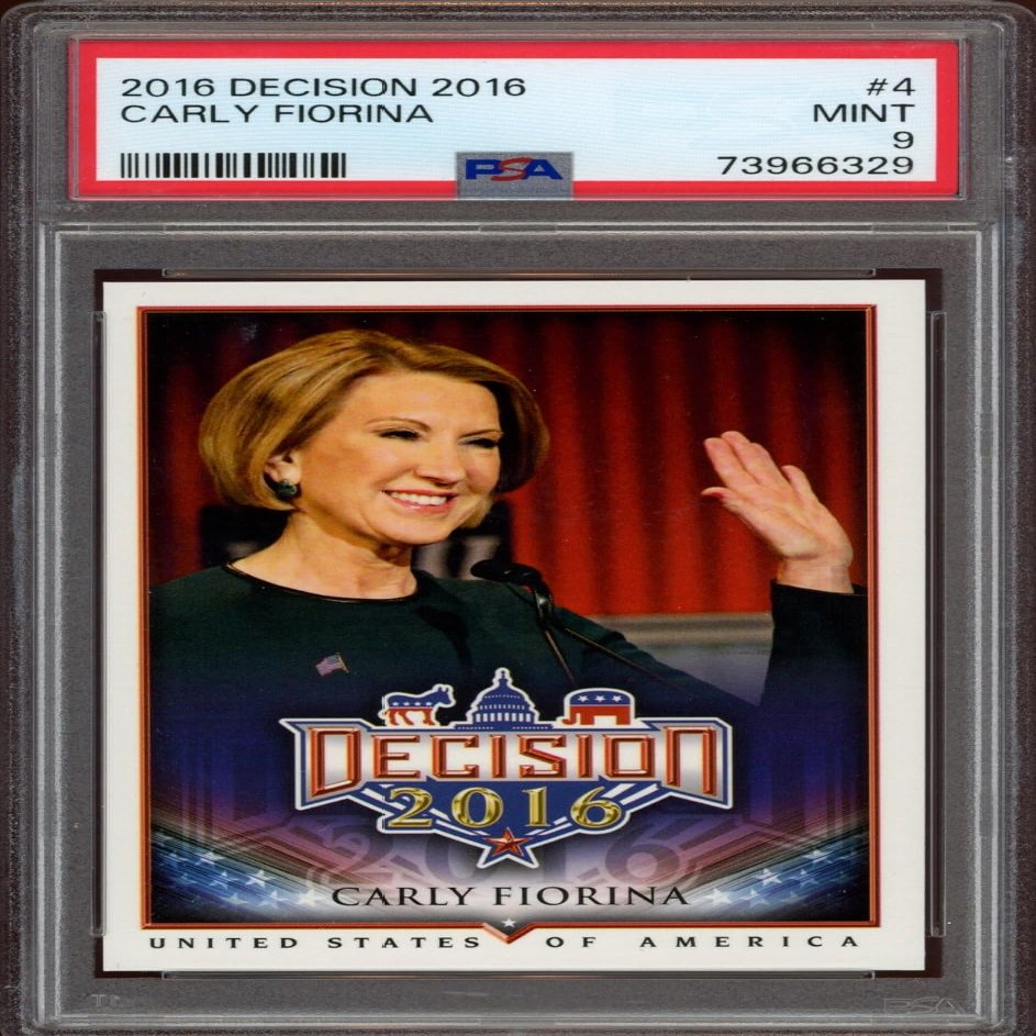 2016 Leaf Decision Carly Fiorina #4 (PSA 9)