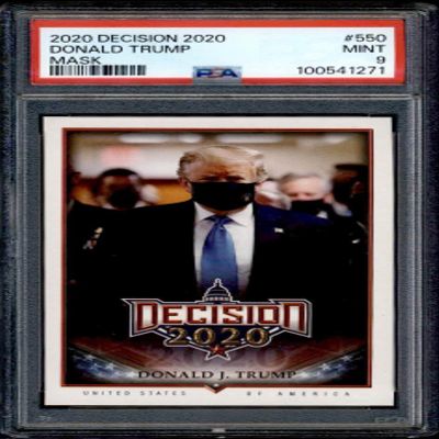 2020 Leaf Decision Ser 2 Donald Trump Mask #550 (PSA 9)