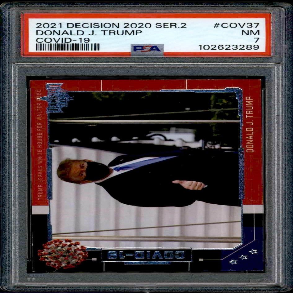 2021 Trump COVID-19 COV-37 (PSA 7)