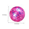 Kisangel 4pcs Inflatable Star Printing Ball Toy Bouncy Balls for Boys and Girls Shiny Boy Girl Toy Safe for and Play Random Color view 2