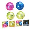 Kisangel 4pcs Inflatable Star Printing Ball Toy Bouncy Balls for Boys and Girls Shiny Boy Girl Toy Safe for and Play Random Color view 3