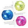 Kisangel 4pcs Inflatable Star Printing Ball Toy Bouncy Balls for Boys and Girls Shiny Boy Girl Toy Safe for and Play Random Color view 4