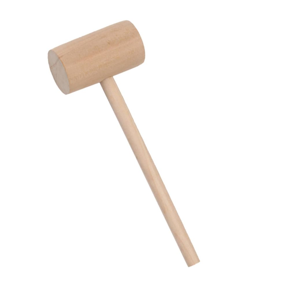 DECHOUS 12pcs Mini Solid Wood Hammers for Boys and Girls Educational Hitting Toy for Hand-Eye Coordination and Dexterity Development for Birthday and Playtime Activities
