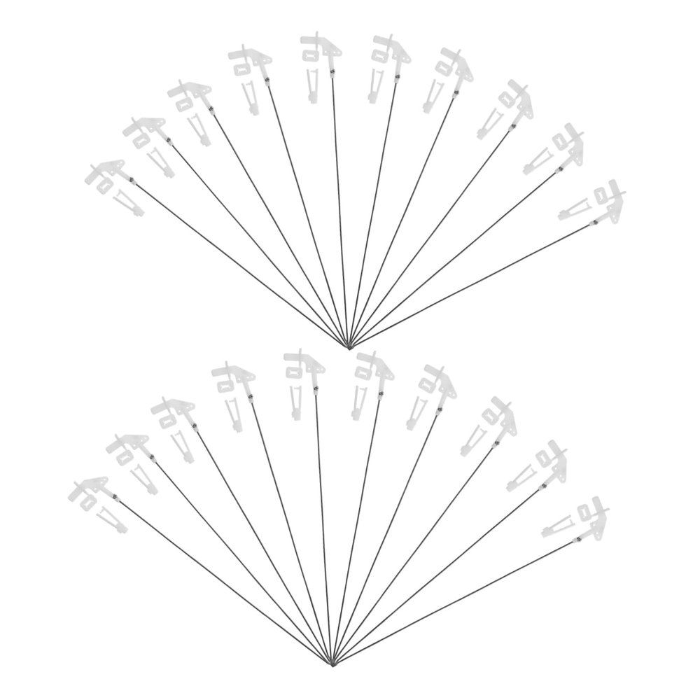 SOPOTUTU 20sets Fixed Wing Airplane Control Horns Pushrods Linkage Stoppers for Aircraft Model Kits Easy Installation and Replacement Boosts Creativity and Mechanical Skills