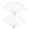 SOPOTUTU 20sets Fixed Wing Airplane Control Horns Pushrods Linkage Stoppers for Aircraft Model Kits Easy Installation and Replacement Boosts Creativity and Mechanical Skills view 1