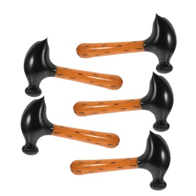 Kisangel 5pcs Decorative Toy Hammer Inflatable Hammers for Boys and Girls PVC Material Great for Parties Boys and Girls Activities