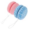 Toddmomy 2pcs Wooden Yo Yo Toy Crack Pattern for Boys and Girls Early Education Toy and Portable for Developing Wrist Strength and Coordination view 1