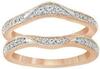 Twinkle Tinsel -1 Ct Round Cut Diamond Wrap Enhancer Engagement Ring 14K Rose Gold Over Women's 925 sterling silver (white, 6.5) view 1
