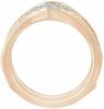 Twinkle Tinsel -1 Ct Round Cut Diamond Wrap Enhancer Engagement Ring 14K Rose Gold Over Women's 925 sterling silver (white, 6.5) view 2