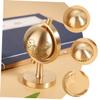 ERINGOGO Small Brass Globe Base Rotating Desktop Decor for Home Office Classroom view 4