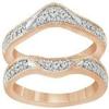 Twinkle Tinsel -1 Ct Round Cut Diamond Wrap Enhancer Engagement Ring 14K Rose Gold Over Women's 925 sterling silver (white, 7) view 1
