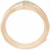Twinkle Tinsel -1 Ct Round Cut Diamond Wrap Enhancer Engagement Ring 14K Rose Gold Over Women's 925 sterling silver (white, 7) view 2