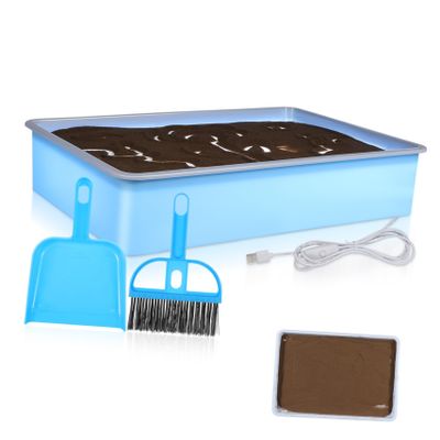 YARNOW 1set Creative Painting Table for Boys and Girls Boy Girl Art Tray Lights for Imaginative Play and Learning Includes of Sand Design