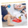 SUPVOX Funny Boys and Girls Decorative Crane Model Toy for Train Play Imagination and Hand Skills for Indoor and Outdoor Use Great for Boy Girl view 3