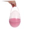 COMPUKAS Jumbo Plastic Easter Eggs with Handles Clear -shaped Buckets for Treats Surprises and Festive Decor and Interactive Play view 4
