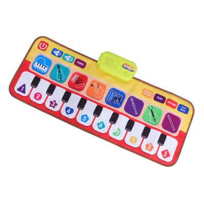 SUPVOX 1pc Musical Piano Dancing Mat for Boys and Girls Educational Musical Toy Interactive Keyboard Play Mat Adorable Patterns for Eye-Hand Coordination Development