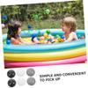 Ciieeo 50pcs Ocean for Boys and Girls Lightweight Plastic Swimming Pool Decoration and Party Fun Black White and Dark Gray Net Bag view 3