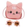 Homoyoyo Cute Cat Pattern Bag Girls Shoulder Bag Kawaii Purse Sunflower Glasses view 1