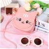Homoyoyo Cute Cat Pattern Bag Girls Shoulder Bag Kawaii Purse Sunflower Glasses view 3