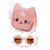 Homoyoyo Cute Cat Pattern Bag Girls Shoulder Bag Kawaii Purse Sunflower Glasses view 4