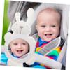 SUPVOX Cartoon Bunny Car Rearview Mirror Boy Girl Car Seat Accessory Safety Mirror for Rear Facing Seats view 2