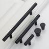 YDLJEHQO Wardrobe Door Handles,2pcs Aluminum Alloy Drawer Handles Black T Bar,Cupboard knockers Bedroom Knob Knobber for Dresser,Furniture Hardware(Hole Distance 192mm) view 3
